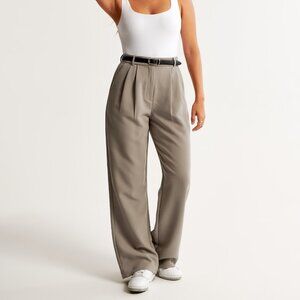 AF Abercrombie & Fitch Sloane Tailored Pant - Curve Love (Size 8R) Wide Leg